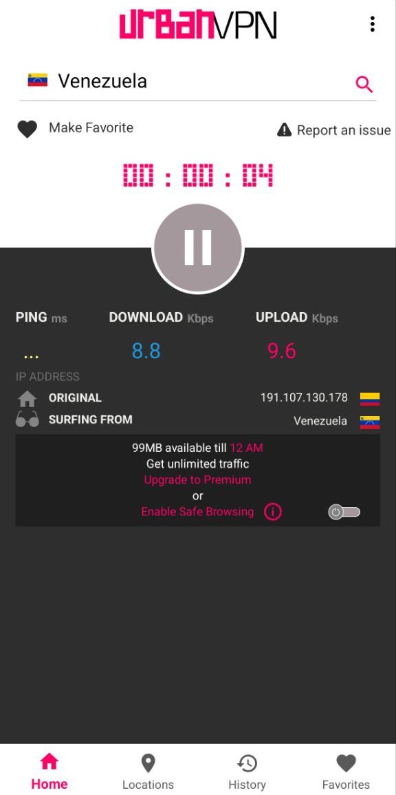 Conectar a Venezuela